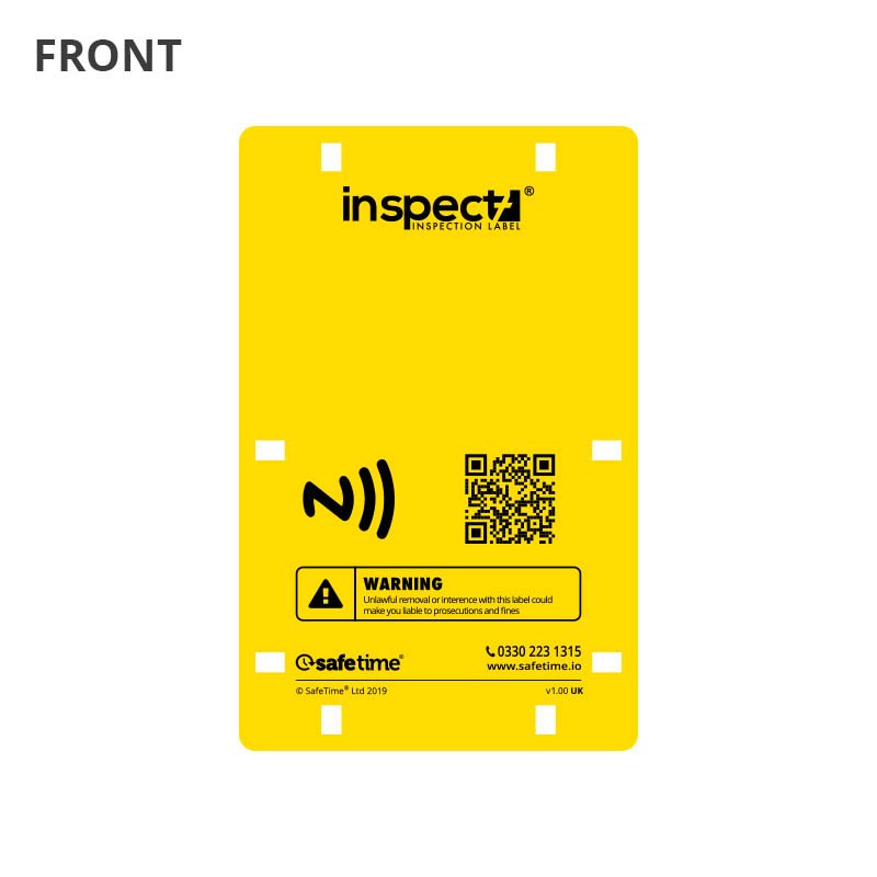 Yellow Inspection Label for Inspect7®